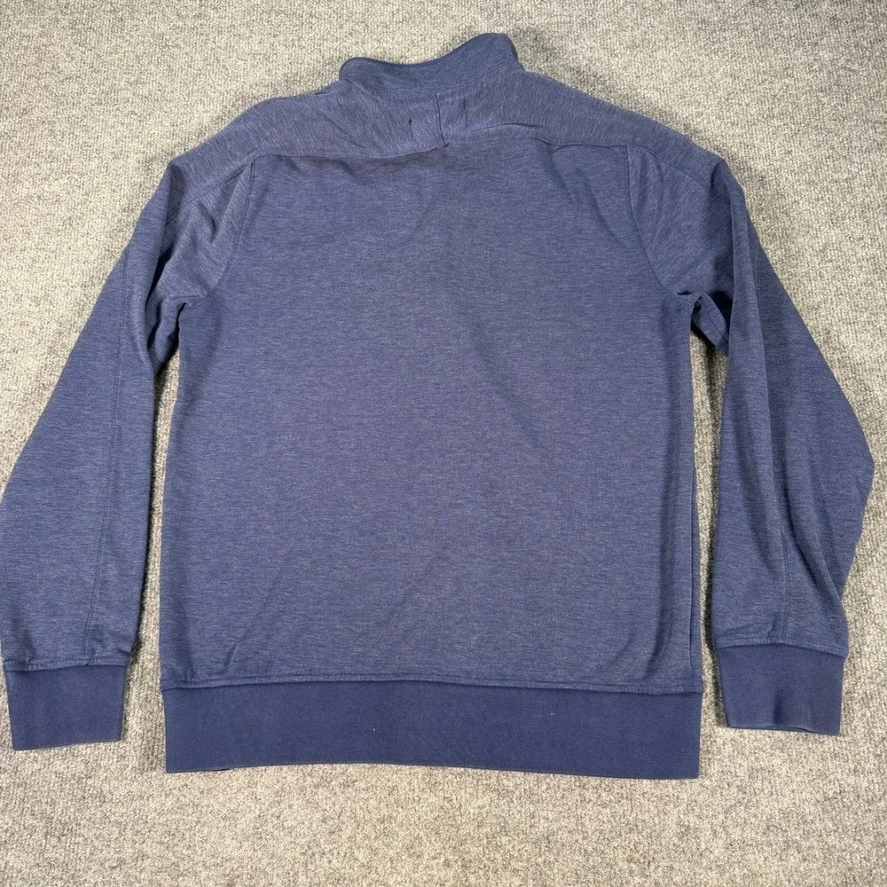 Banana Republic Polartec Half Preppy Navy Quarter Zip Pullover Mens Medium #4432